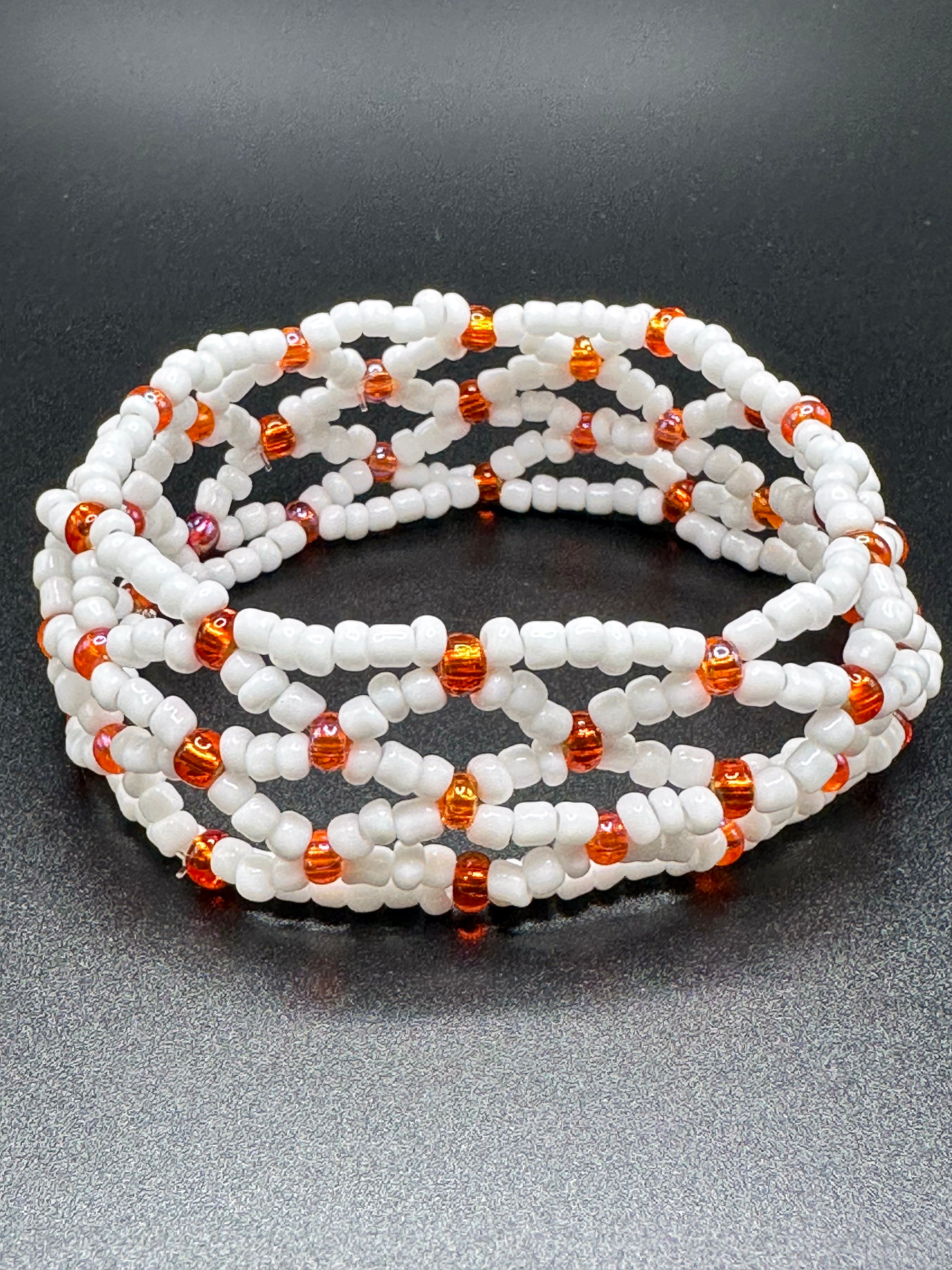 High Quality Red Plated White Crystal Beads Diy Bracelet - Temu